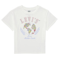 textil Niña Camisetas manga corta Levi's EARTH OVERSIZED TEE Blanco