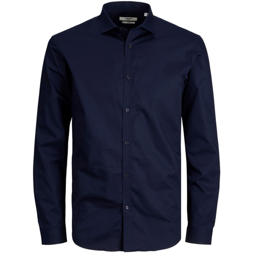 textil Hombre Camisas manga larga Jack & Jones 12201905 JPRBLACARDIFF SHIRT LS NOOS NAVY BLAZER Azul