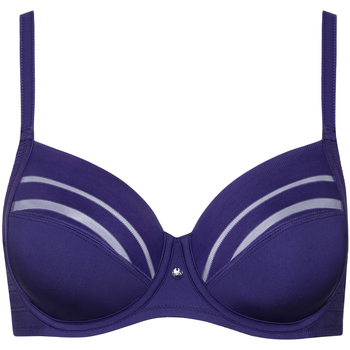 Ropa interior Mujer Envolvente Lisca Sujetador entrelazado Alegra copas F a H Azul