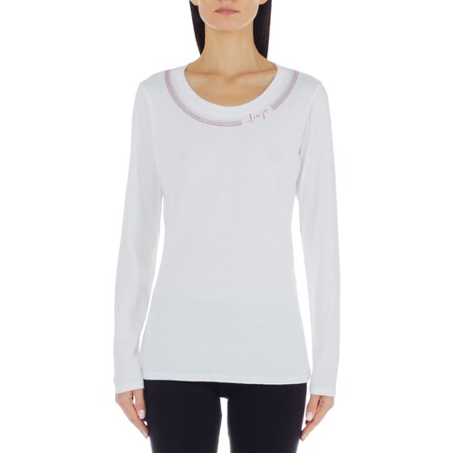 textil Mujer Camisetas manga corta Liu Jo TF3087J6040 Blanco