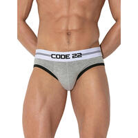 Ropa interior Hombre Braguitas Code 22 Slip Power Code22 Gris