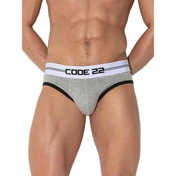 Ropa interior Hombre Braguitas Code 22 Slip Power Code22 Gris