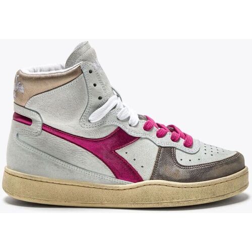 Zapatos Mujer Deportivas Moda Diadora 17889.C2034 MI BASKET-BIANCO/ROSSO/FUCSIA Blanco