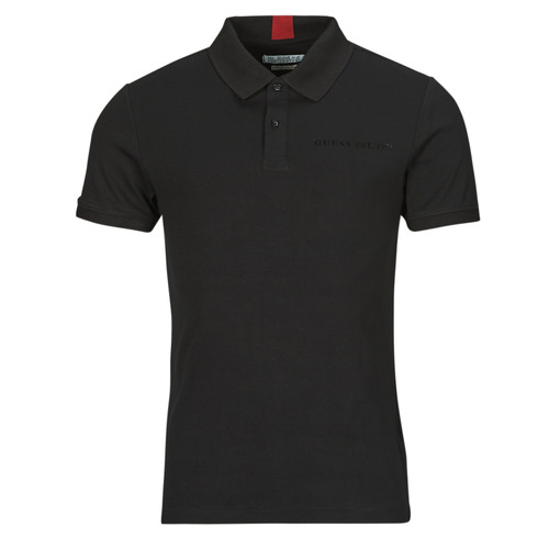 textil Hombre Polos manga corta Guess NOLAN SS POLO Negro