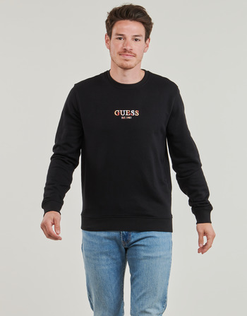 textil Hombre Sudaderas Guess LOGO CN Negro