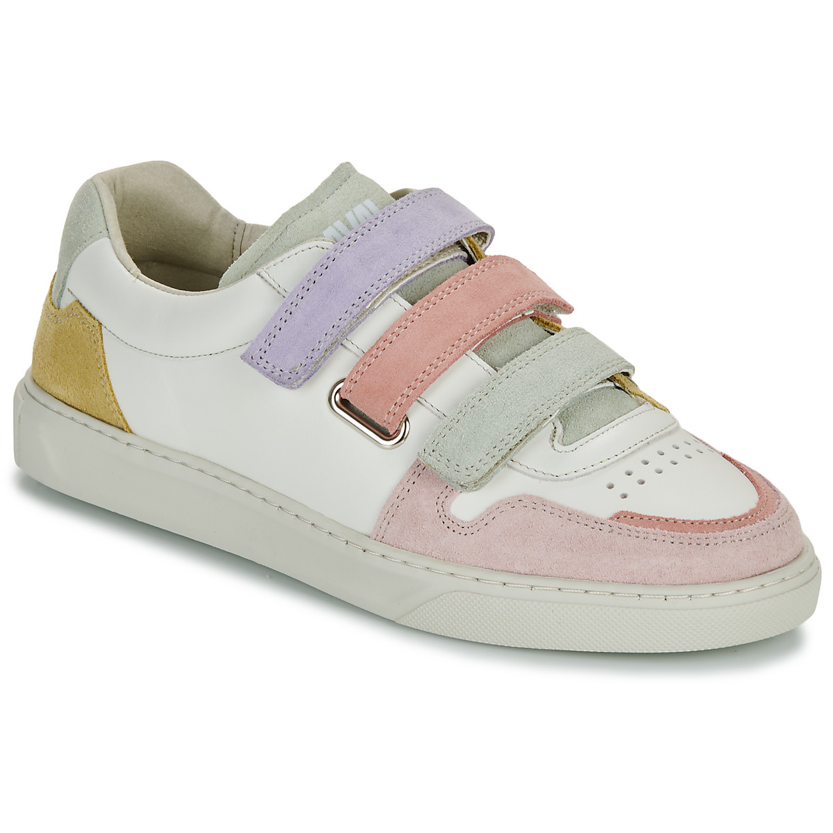 Zapatos Mujer Zapatillas bajas Caval VELCROS Blanco / Multicolor