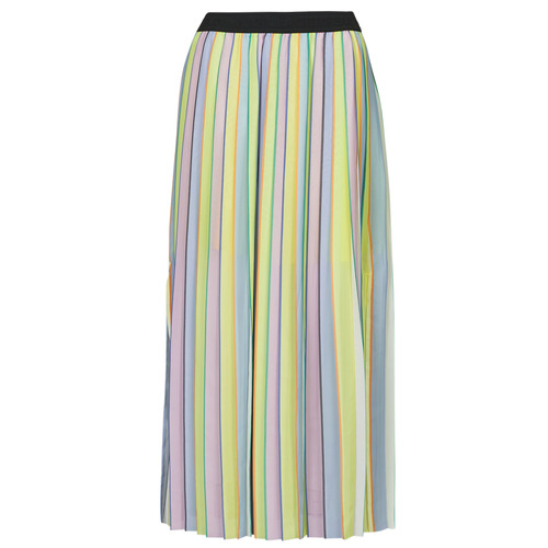 textil Mujer Faldas Karl Lagerfeld stripe pleated skirt Multicolor