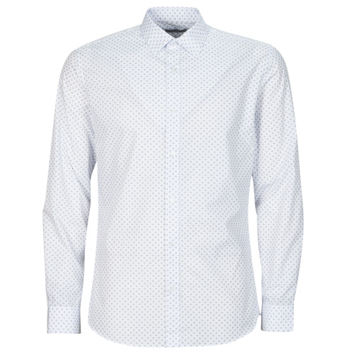 textil Hombre Camisas manga larga Jack & Jones JJJOE PRINT SHIRT LS SS24 Blanco