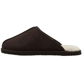 Zapatos Hombre Slip on Jack & Jones Dudely Microfiber Pantoffel Marrón