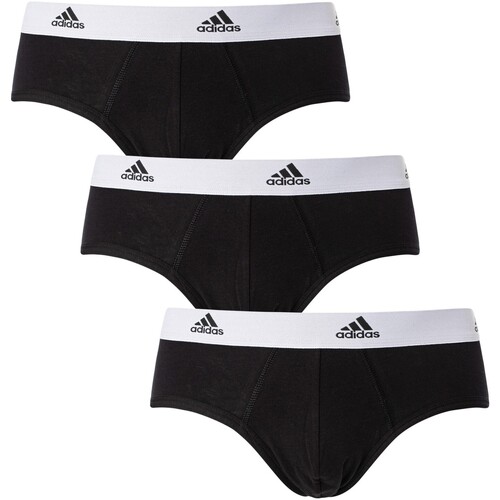 Ropa interior Hombre Braguitas adidas Originals Pack De 3 Calzoncillos Active Flex Negro