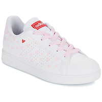 Zapatos Niña Zapatillas bajas Adidas Sportswear ADVANTAGE K Blanco / Rosa