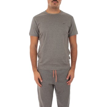 textil Hombre Camisetas manga corta Sun68 T43101 Gris