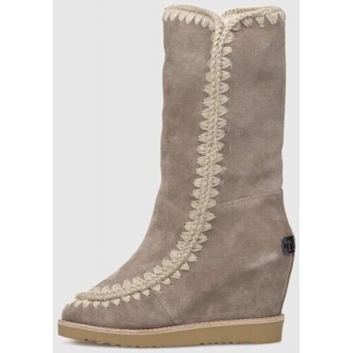 Zapatos Mujer Botas Mou BOTA  FRENCH TOE TALL TAUPE Marrón