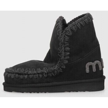 Zapatos Mujer Botines Mou BOTÍN  ESKIMO 18 GLITTER LOGO NEGRO Negro