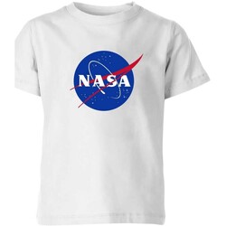 textil Niño Tops y Camisetas Nasa Insignia Blanco