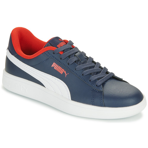 Zapatos Niño Zapatillas bajas Puma SMASH 3.0 L JR Marino / Blanco / Rojo