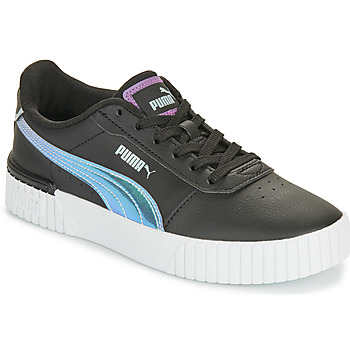 Zapatos Niña Zapatillas bajas Puma CARINA 2.0 JR Negro / Plateado