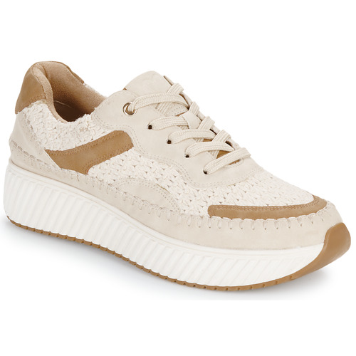 Zapatos Mujer Zapatillas bajas Marco Tozzi  Blanco / Beige