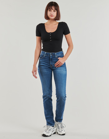 textil Mujer Vaqueros rectos Levi's 724 HIGH RISE STRAIGHT Azul