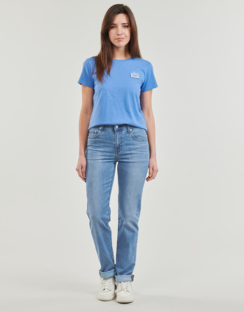 textil Mujer Vaqueros rectos Levi's 724 HIGH RISE STRAIGHT Lightweight Azul