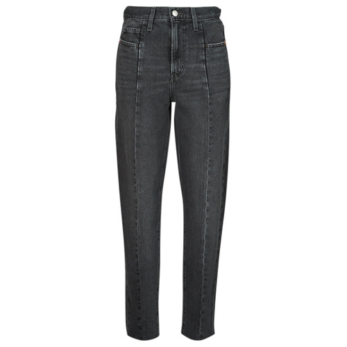 textil Mujer Vaqueros de tiro alto  Levi's HW MOM JEAN ALTERED Negro