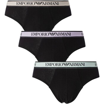 Ropa interior Hombre Braguitas Emporio Armani 3 Pack Briefs Negro