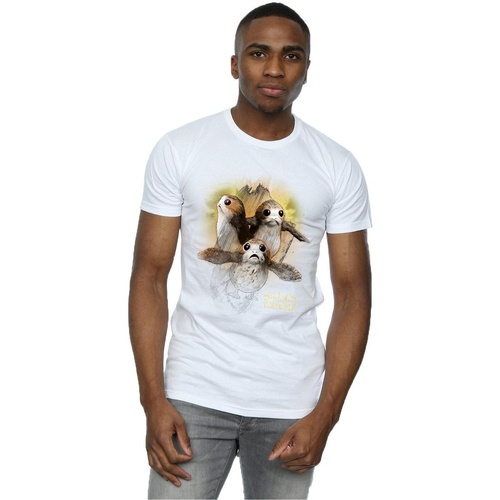 textil Hombre Camisetas manga larga Star Wars: The Last Jedi BI1181 Blanco