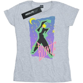 textil Mujer Camisetas manga larga David Bowie BI16748 Gris