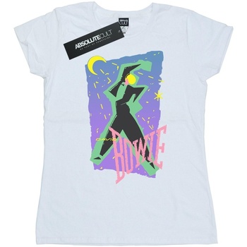 textil Mujer Camisetas manga larga David Bowie BI16748 Blanco