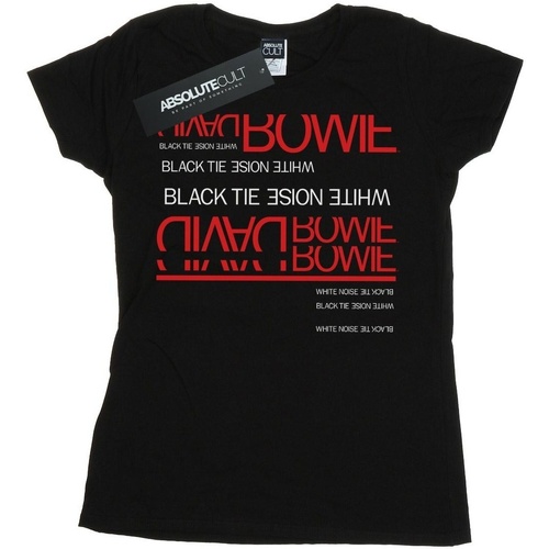 textil Mujer Camisetas manga larga David Bowie BI16782 Negro