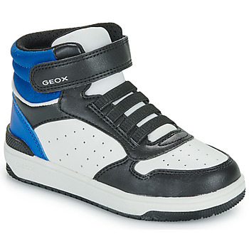 Zapatos Niño Zapatillas altas Geox J WASHIBA BOY Negro / Azul / Blanco