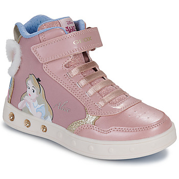 Zapatos Niña Zapatillas altas Geox J SKYLIN GIRL Rosa