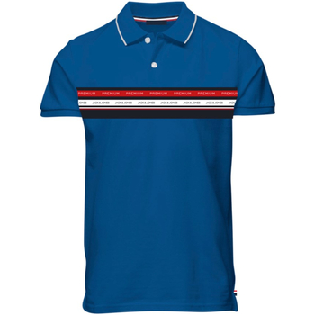 textil Hombre Polos manga corta Jack & Jones 12230982 JPRBLUWILLOW POLO SS BMAU22 NAUTICAL BLUE Azul