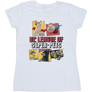 textil Mujer Camisetas manga larga Dc Comics DC League Of Super-Pets Blanco