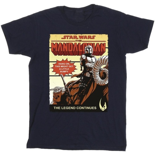 textil Niño Tops y Camisetas Star Wars The Mandalorian Bumpy Ride Azul