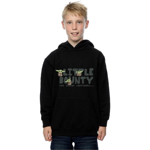 textil Niño Sudaderas Star Wars The Mandalorian Little Bounty Hunter Negro