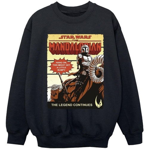 textil Niña Sudaderas Star Wars The Mandalorian Bumpy Ride Negro