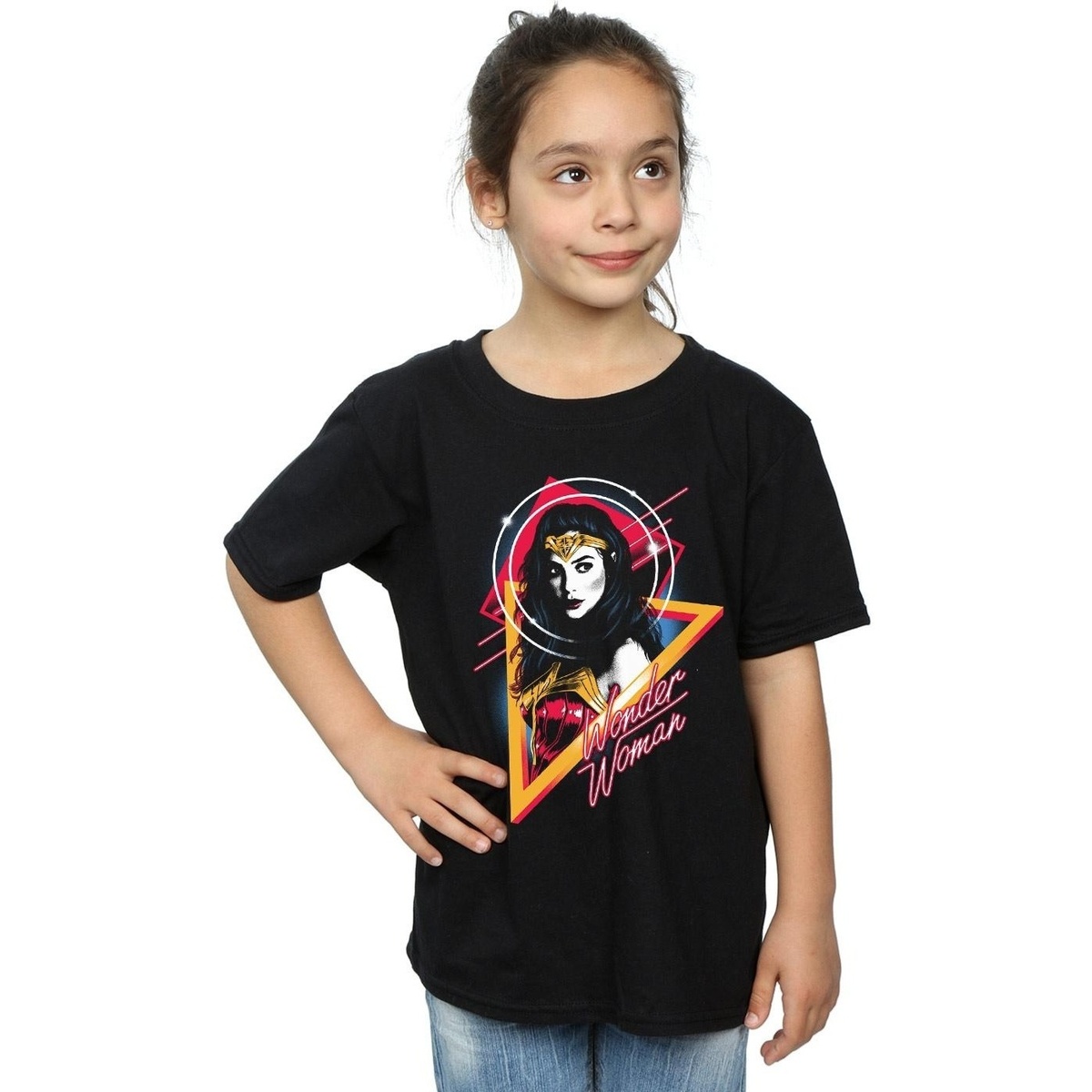 textil Niña Camisetas manga larga Dc Comics 84 Negro