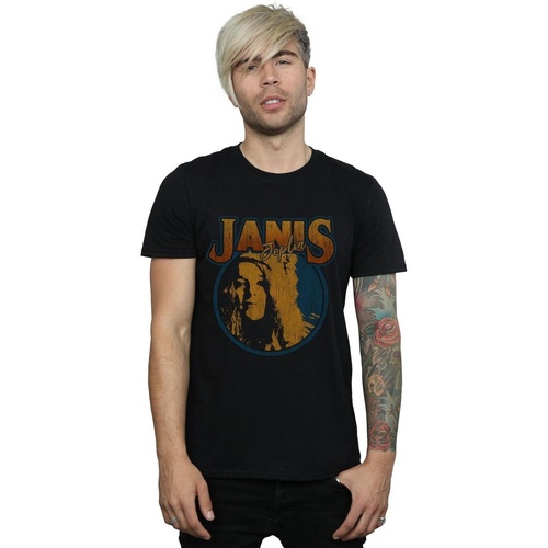 textil Hombre Camisetas manga larga Janis Joplin BI44473 Negro