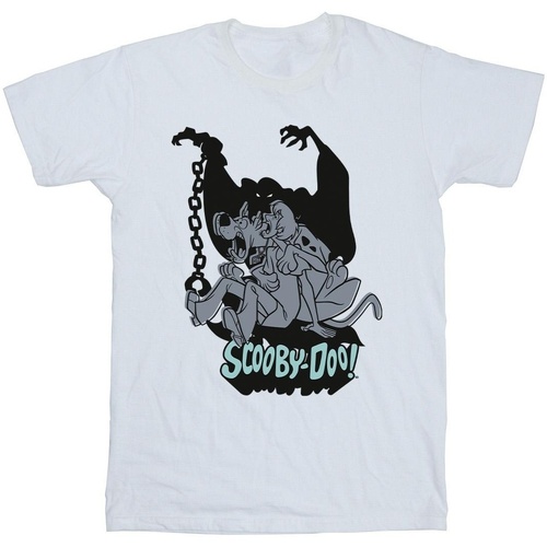 textil Hombre Camisetas manga larga Scooby Doo Scared Jump Blanco