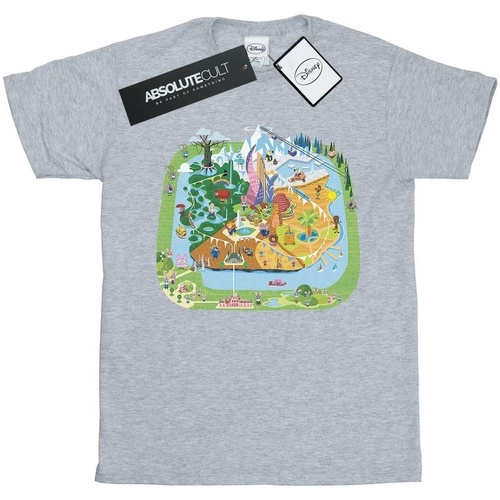 textil Hombre Camisetas manga larga Disney Zootropolis Gris