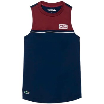 textil Mujer Tops / Blusas Lacoste - Camiseta Sin Mangas Con Logo Marino