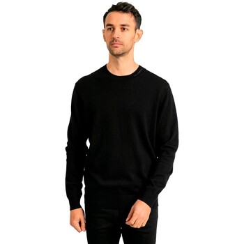 textil Hombre Sudaderas Karl Lagerfeld - Sudadera con Logo en el Cuello Negro