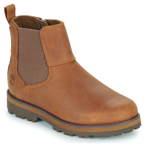 Zapatos Niños Botas de caña baja Timberland COURMA KID MID CHELSEA Marrón