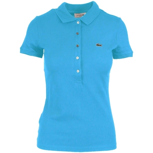 textil Mujer Polos manga corta Lacoste PF169E Marino