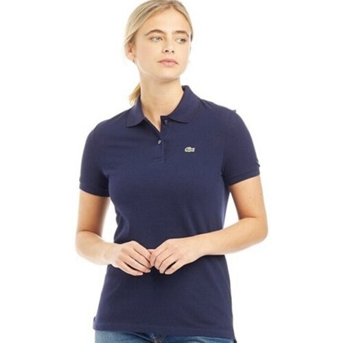 textil Mujer Polos manga corta Lacoste PF6958 Azul