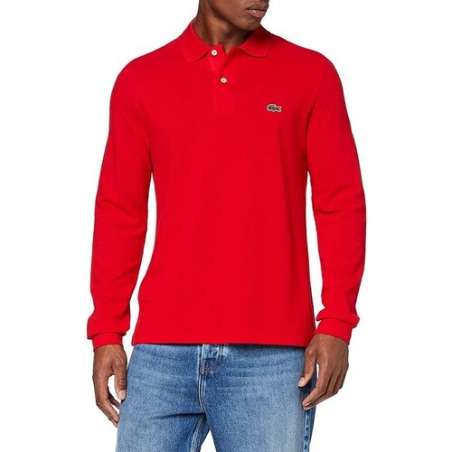 textil Hombre Polos manga larga Lacoste L1312 Rojo