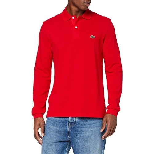 textil Hombre Polos manga larga Lacoste L1312 Rojo