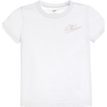 textil Niño Camisetas manga corta Nike 86K689 Blanco