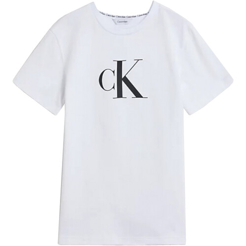 textil Niño Camisetas manga corta Calvin Klein Jeans KZ0KZ00003 Blanco